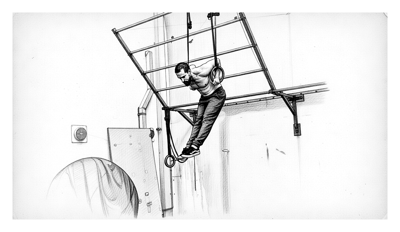 Ring muscle up progression from the guide